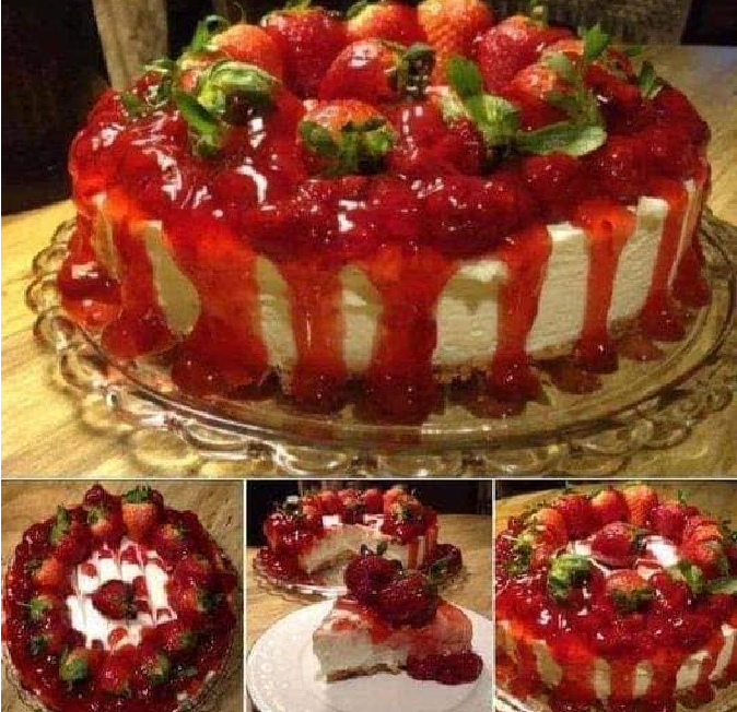 Strawberry Cake With Cheese