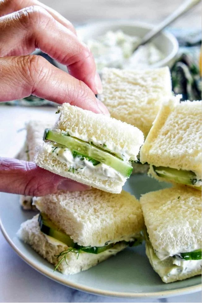 Cucumber Sandwiches – So easy to make! They’re perfect for a light summer lunch.