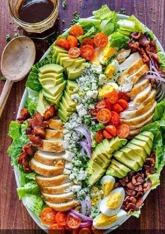 cobb salad with the best dressing