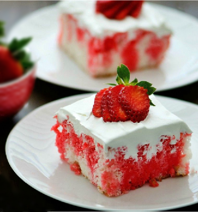 Strawberry Jello Poke Cake - recipes