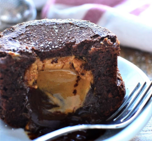 Chocolate Peanut Butter Lava Cakes are such a decadent twist!