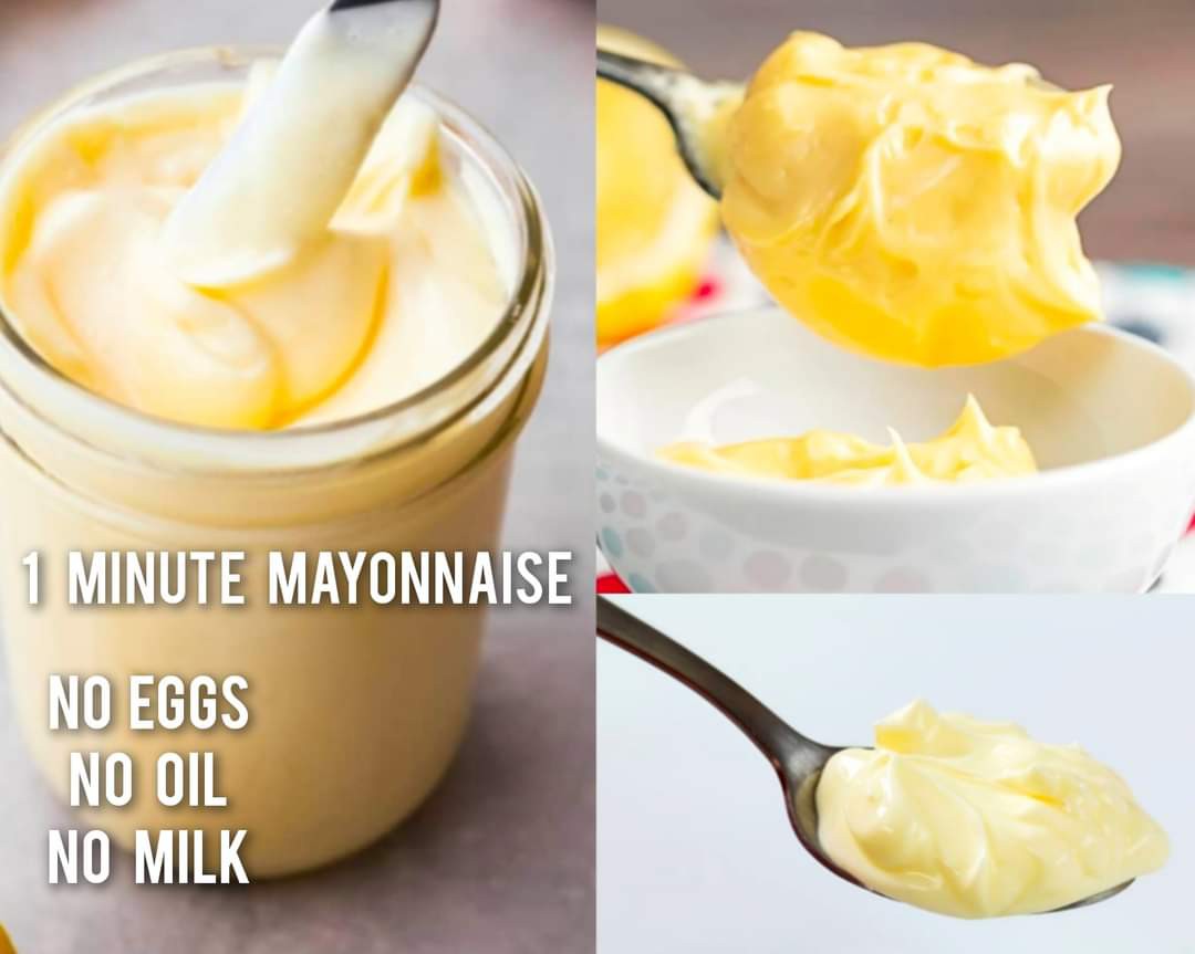 Easiest 1-Minute Fail-proof Mayonnaise