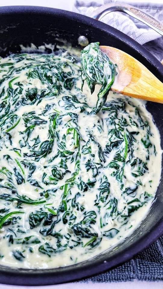 CREAMED SPINACH – perfect side dish