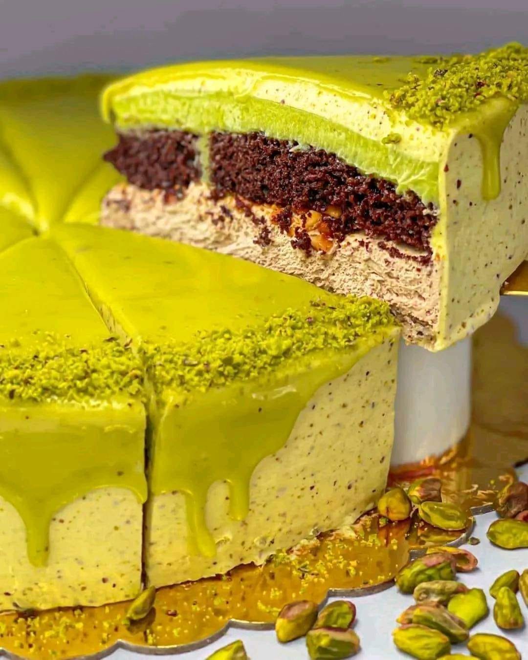 Pistachio cake  Layers of happiness 